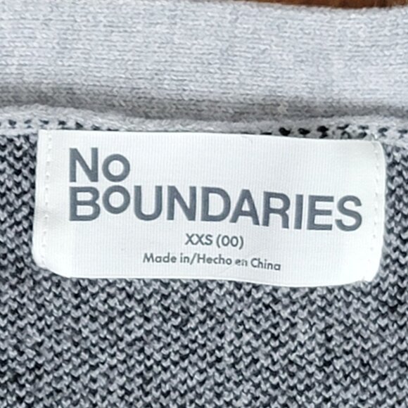 V-Neck Grey Cat Kitten Face Cropped Cardigan - XXS - Picture 12 of 12